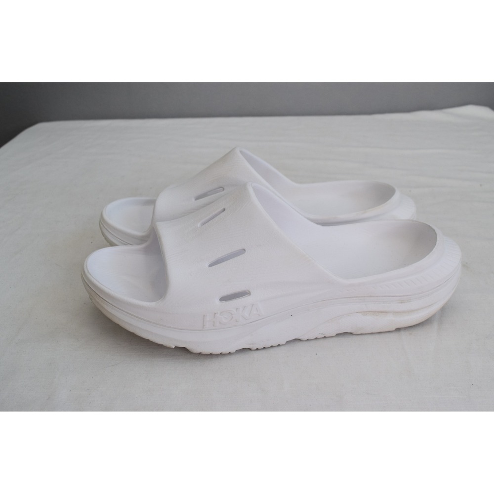 HOKA Ora Recovery Slide 3 Size 9 White Men Sandal Cushioned Comfort Womens 11